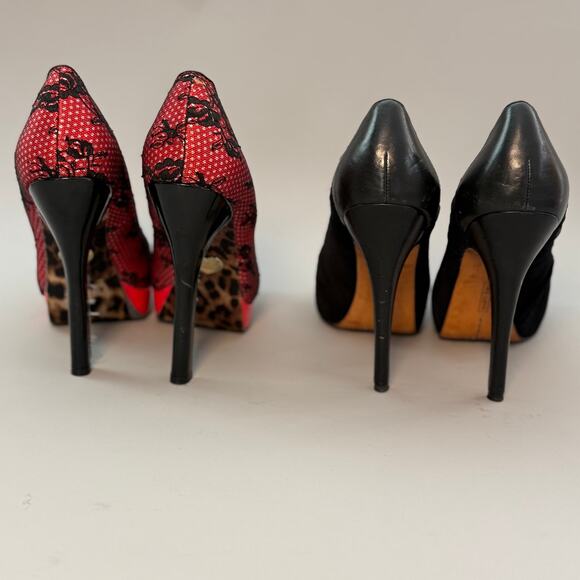 Vince Camuto & Betsey Johnson Peep Toe Platforms - Picture 2 of 9